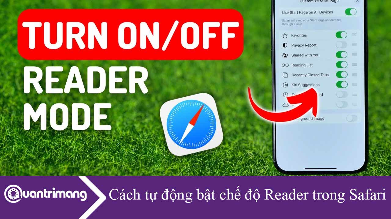 Cách tự động bật chế độ Reader trong Safari