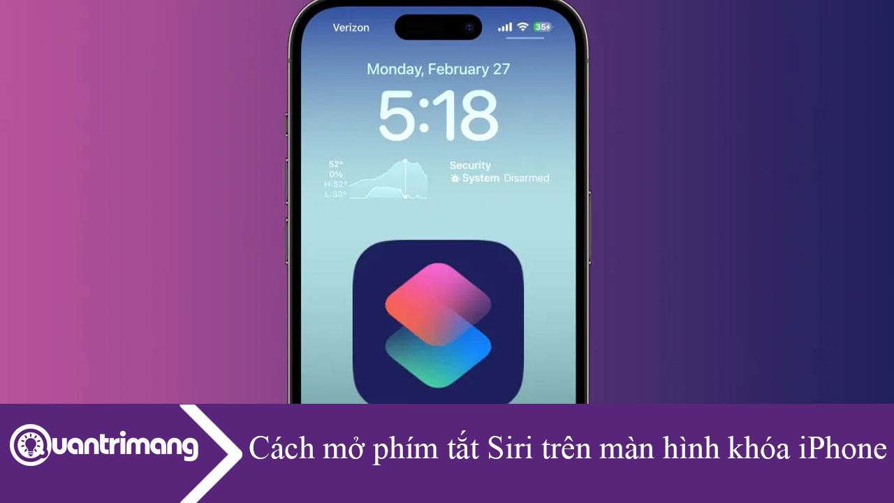 Cách mở phím tắt Siri trên màn hình khóa iPhone