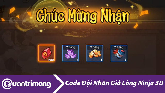 Code Đội Nhẫn Giả Làng Ninja 3D mới nhất