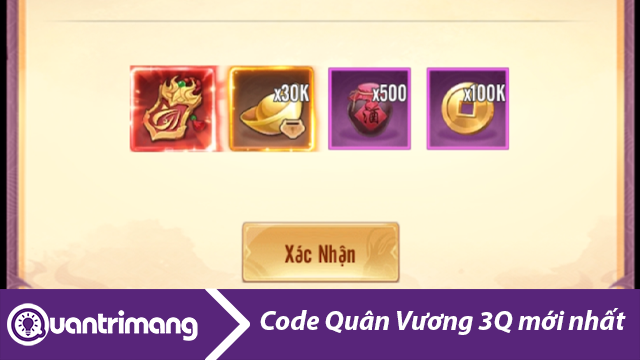 Code Chân Vương 3Q mới nhất và cách đổi code lấy thưởng