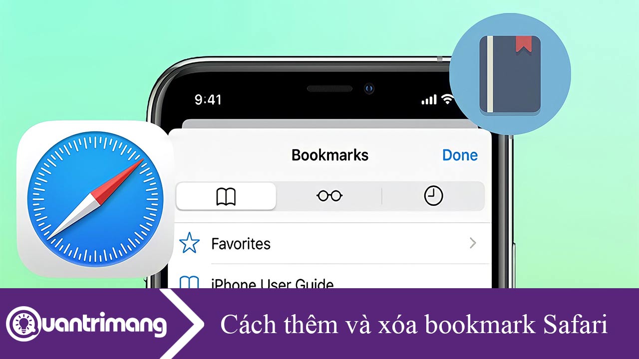 Cách thêm và xóa bookmark Safari