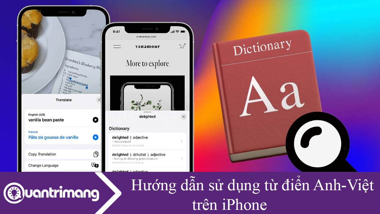 Hướng dẫn sử dụng từ điển Anh Việt trên iPhone