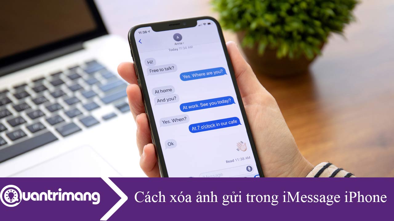 Cách xóa ảnh gửi trong iMessage iPhone