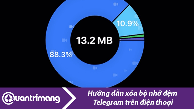 Cách xóa bộ nhớ đệm Telegram điện thoại, máy tính