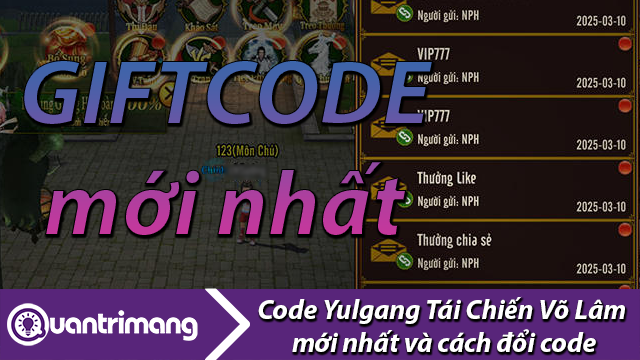 Code Yulgang Tái Chiến Võ Lâm mới nhất và cách đổi code