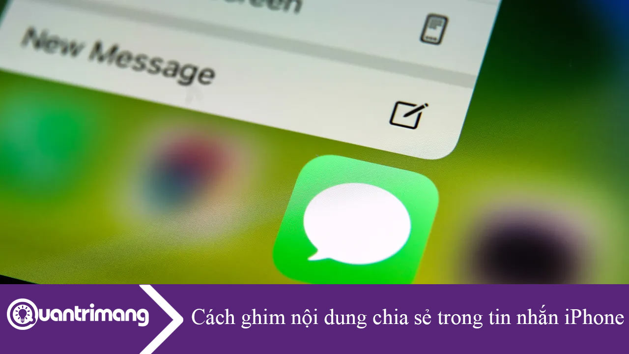 Cách ghim nội dung chia sẻ trong tin nhắn iPhone