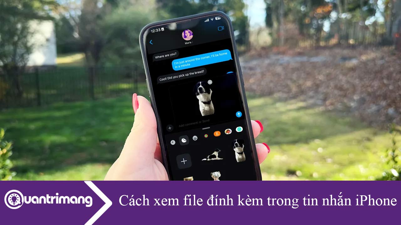 Cách xem file đính kèm trong tin nhắn iPhone