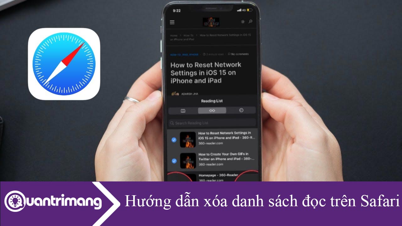 Hướng dẫn xóa danh sách đọc trên Safari