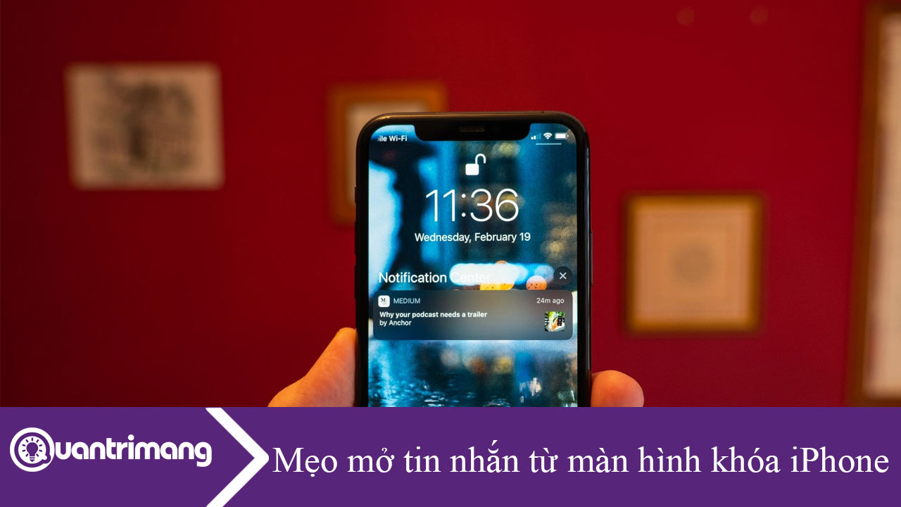 Mẹo mở tin nhắn từ màn hình khóa iPhone