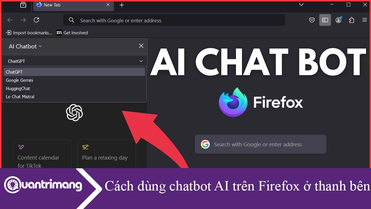 Cách dùng chatbot AI trên Firefox ở thanh bên