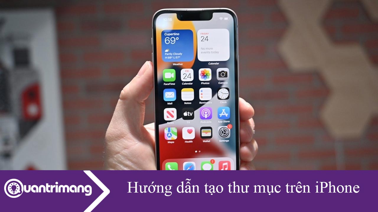 Hướng dẫn tạo thư mục trên iPhone