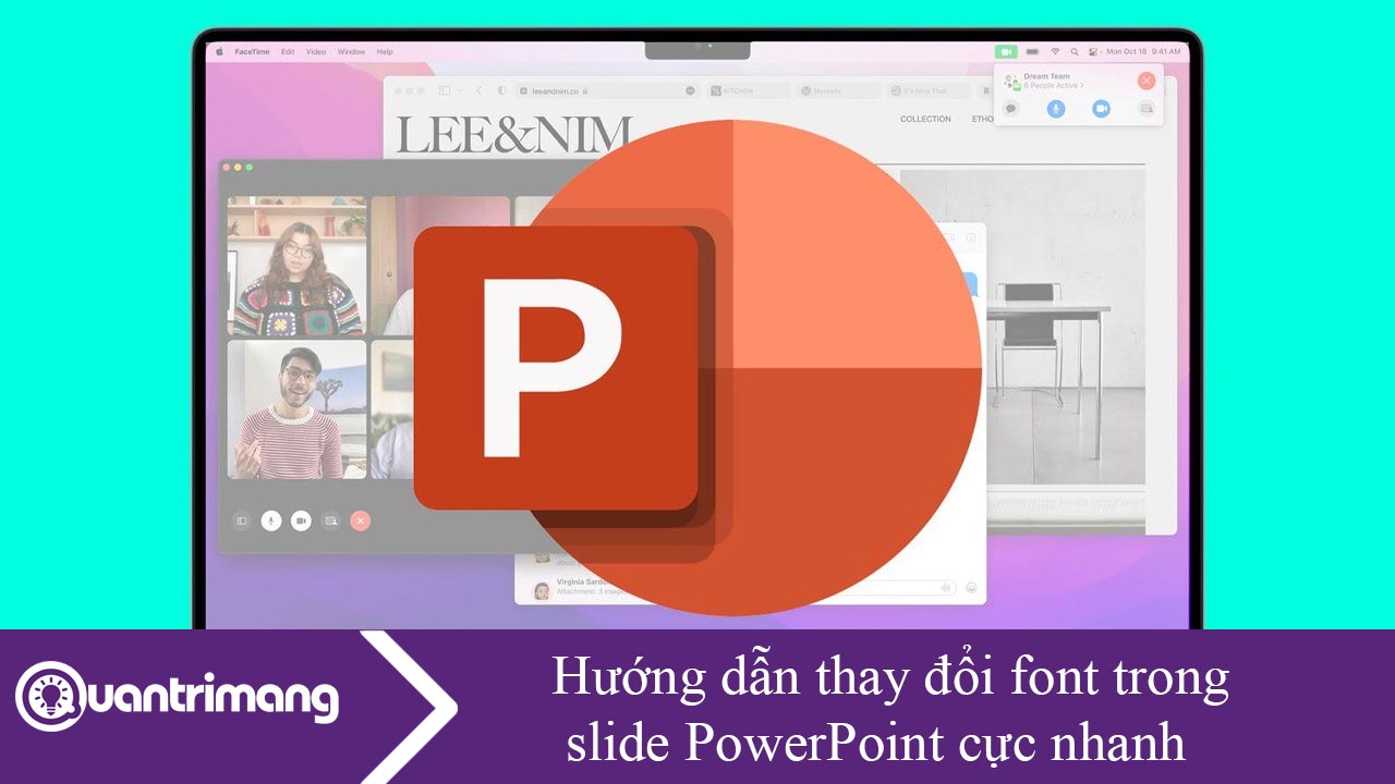 Hướng dẫn thay đổi font trong slide PowerPoint