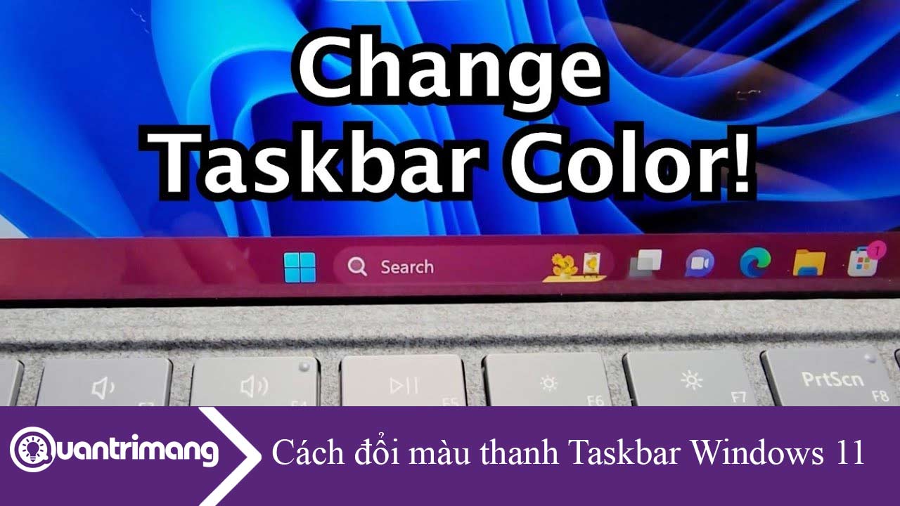 Cách đổi màu thanh Taskbar Windows 11