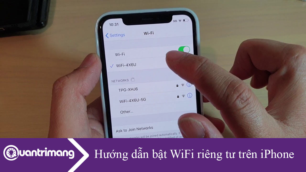 Hướng dẫn bật WiFi riêng tư trên iPhone