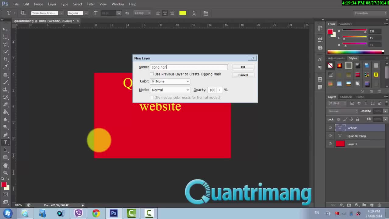 Tao anh GIF bang PhotoshopCS6