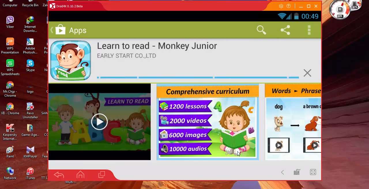 Cài đặt ứng dụng Monkey Junior trên máy tính