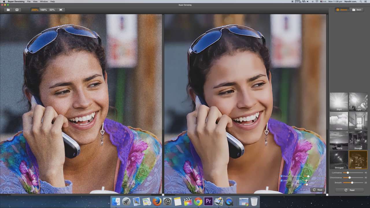 Super Denoising Photo Noise Reduction Software for Mac