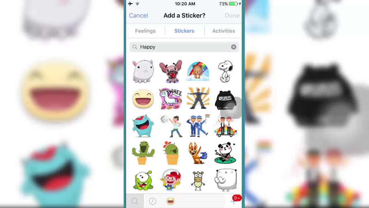 Cách đăng Status Facebook bằng Sticker