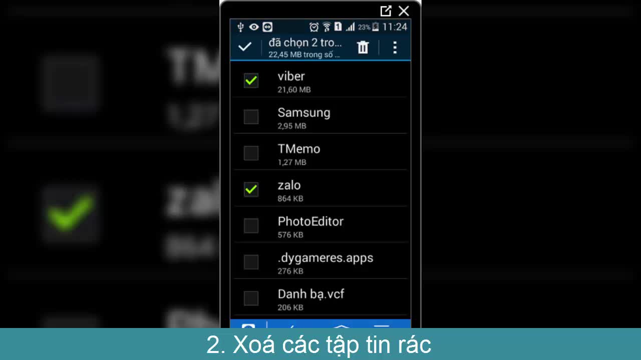 Làm thế nào khi điện thoại Android đầy bộ nhớ?