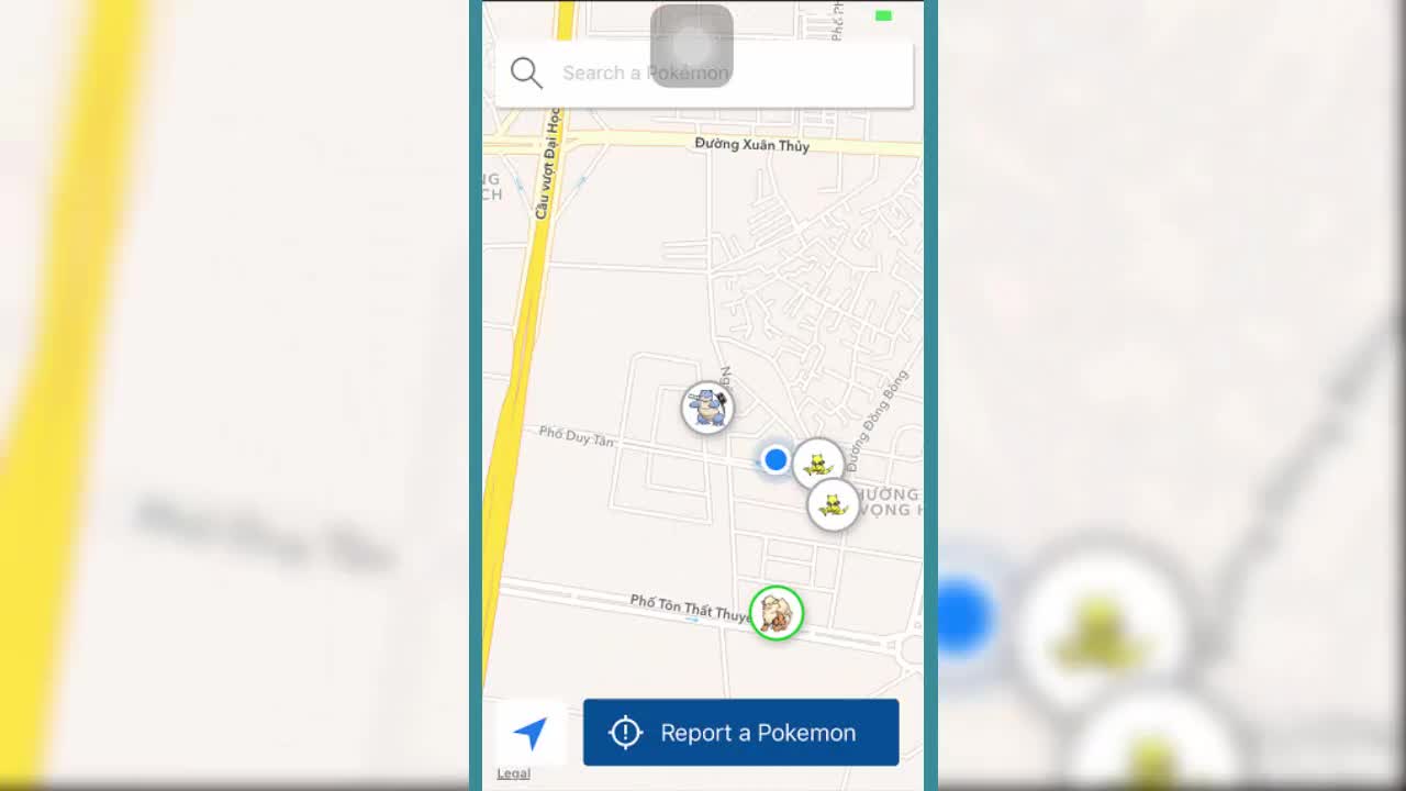 Cách xác định vị trí Pokemon cực nhanh