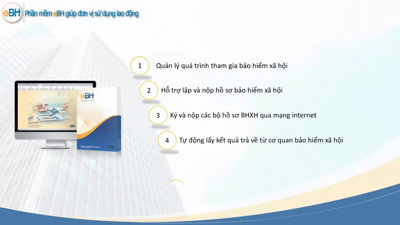 eBH - Phần mềm kê khai BHXH điện tử