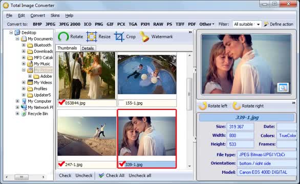 How to Convert Images or Photos in 3 Clicks