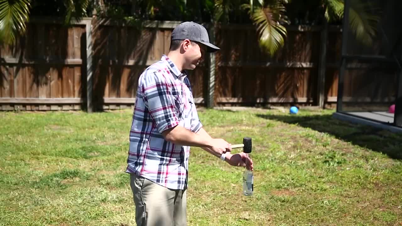BARE HAND Bottle Busting Science Investigation