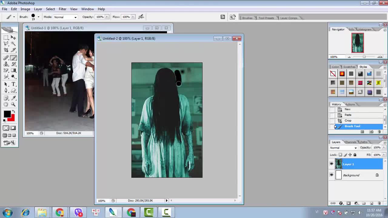 Cách làm ảnh ma bằng phần mềm Photoshop CS 2