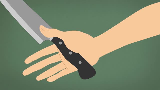  Cầm sát cán dao