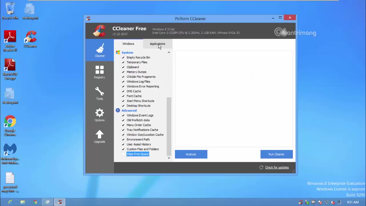 Cách dùng CCleaner để xóa rác, gỡ chương trình, sửa lỗi Registry trên máy tính