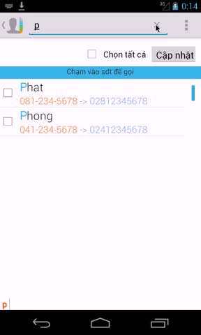 Update Phone Code