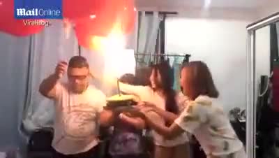 Video bóng bay phát nổ gây nguy hiểm