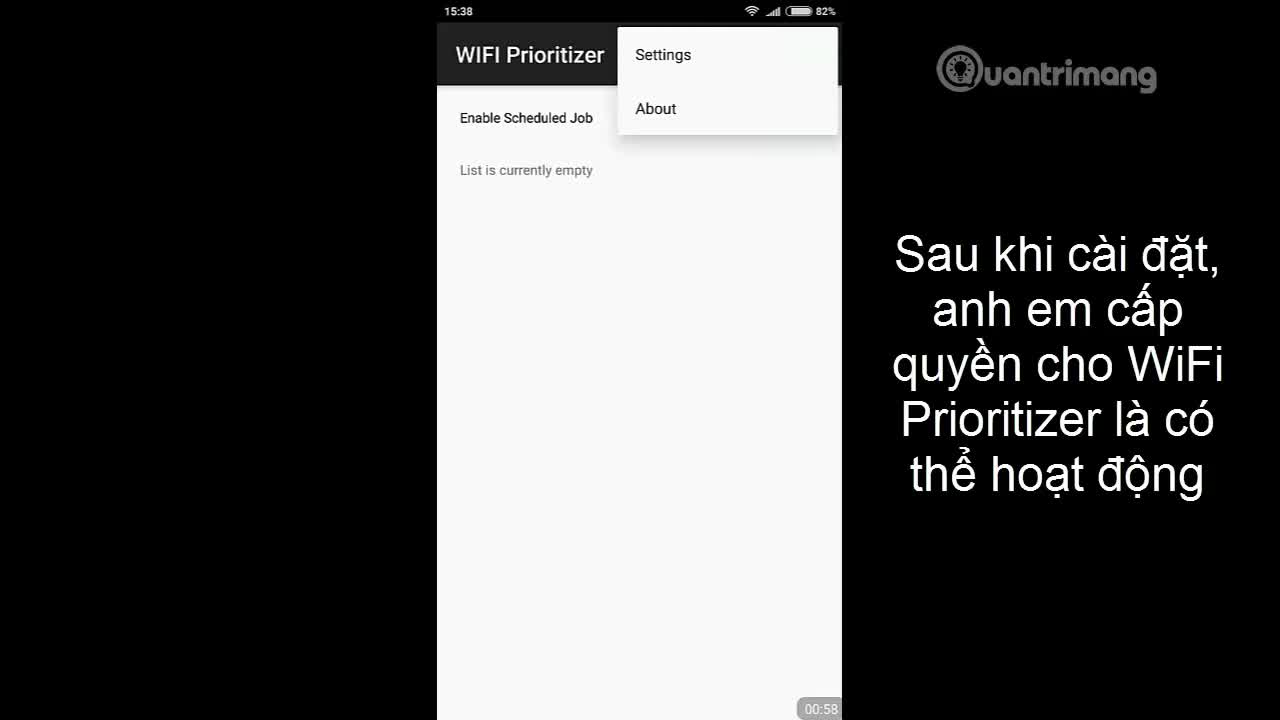Cách kiểm tra tốc độ Wifi trên điện thoại Android bằng WiFi Prioritizer 