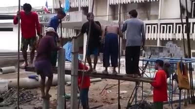 Ép cọc bê tông không cần máy