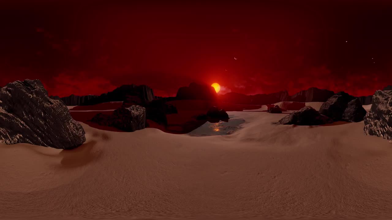 Video toàn cảnh về bề mặt hành tinh mới được phát hiện, Trappist 1-d