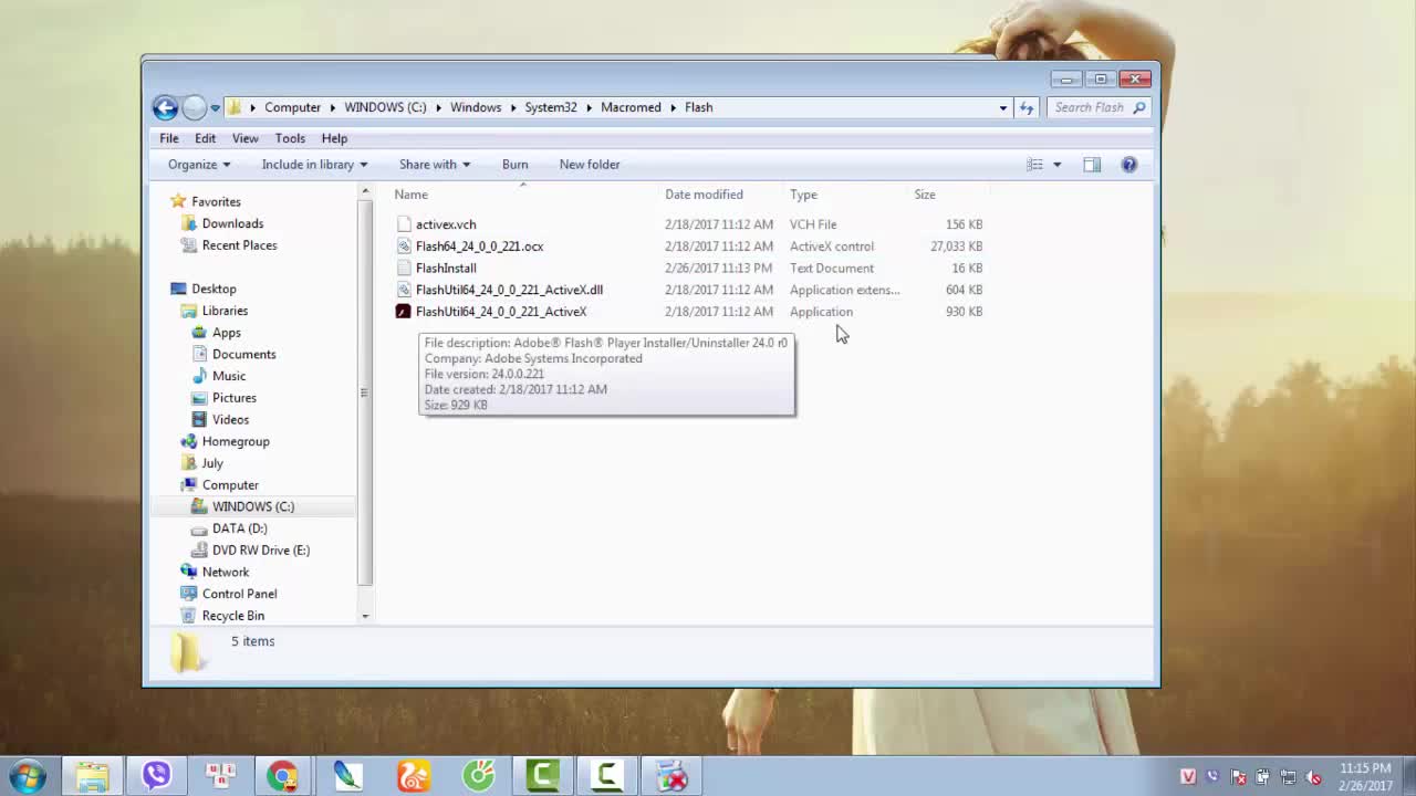 Cách gỡ bỏ Adobe Flash trên máy tính 