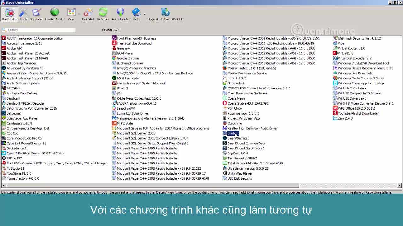 Cách gỡ bỏ phần mềm bằng Revo Uninstaller trên Windows, hiệu quả 100% 