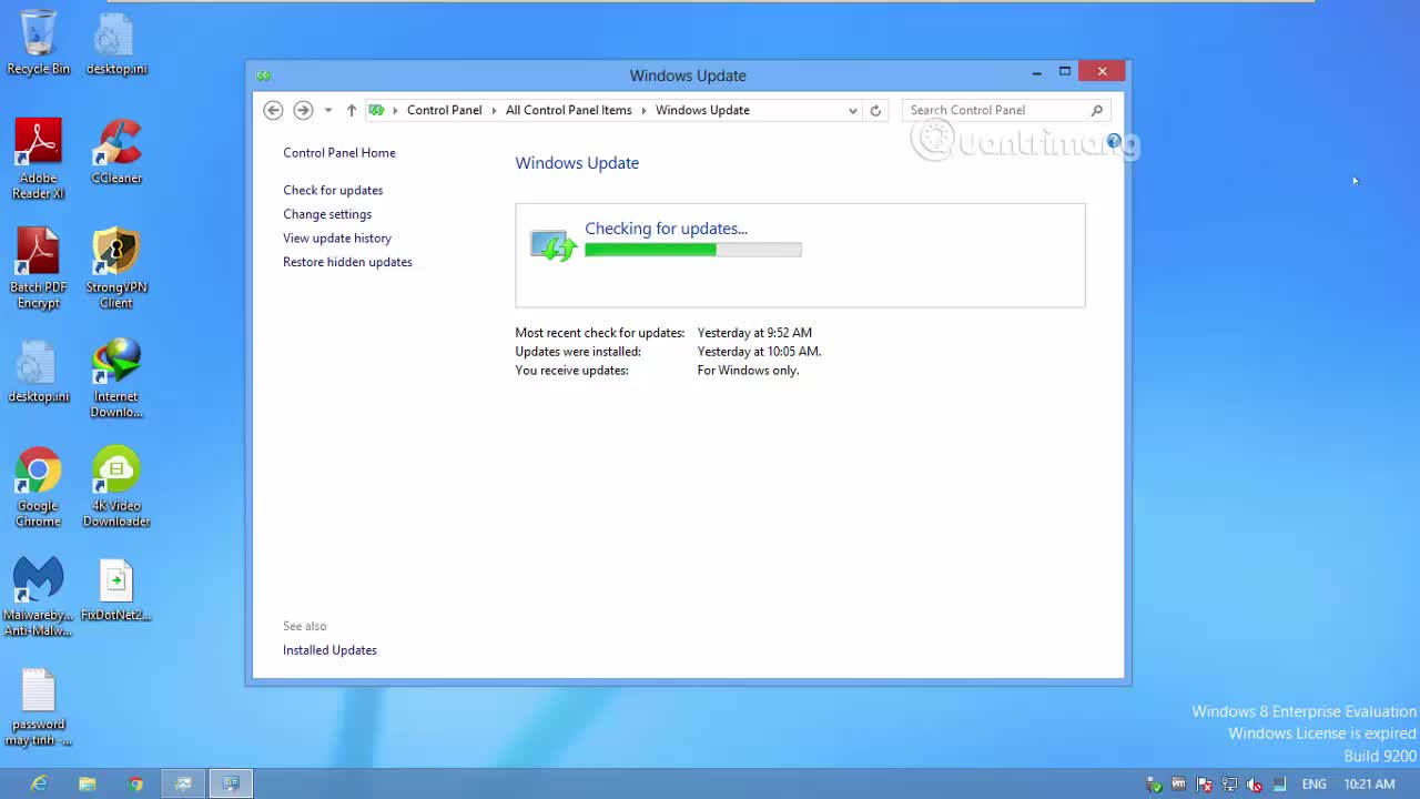 Cách cài .NET Framework qua Windows Update? 