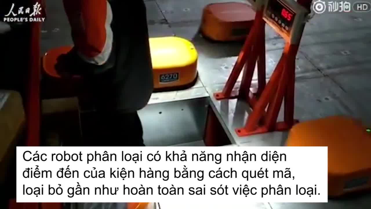 Đội quân robot phân loại 200.000 kiện hàng mỗi ngày ở nhà máy Trung Quốc