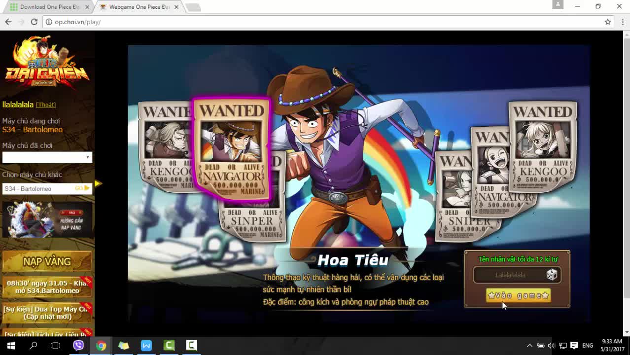 Video hướng dẫn cách chơi game One Piece Đại Chiến