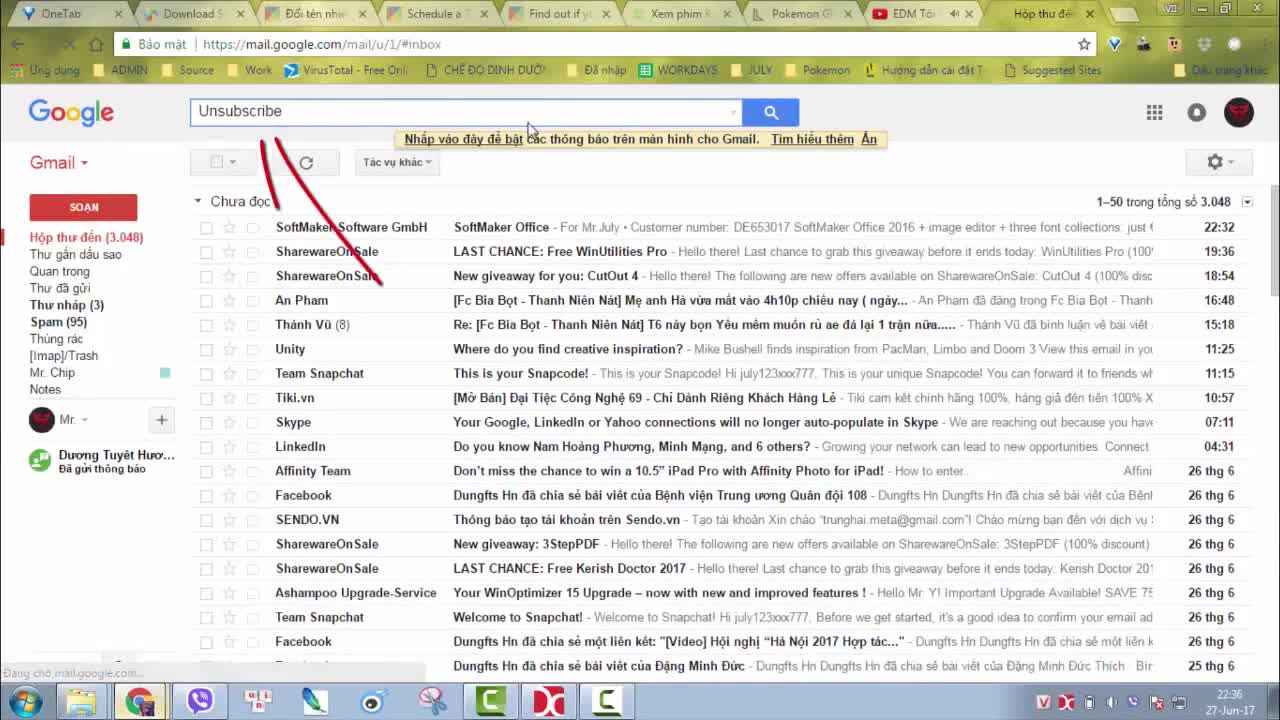 Chặn thư quảng cáo trên Gmail