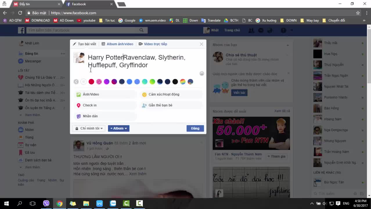 Video hướng dẫn cách tạo hiệu ứng ma thuật Harry Potter trên Facebook