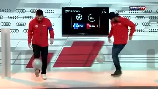Messi và Neymar cùng so tài tâng bóng