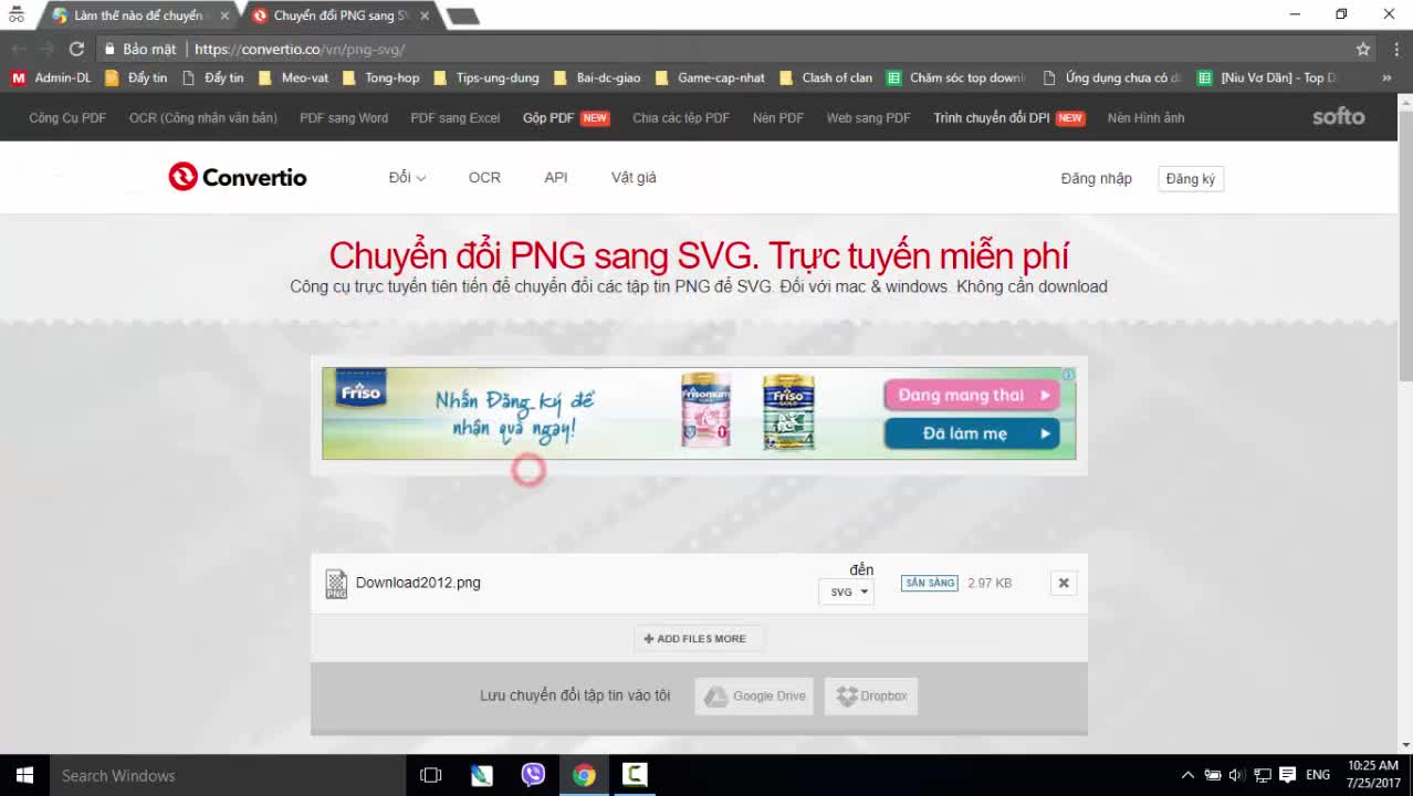 Cách chuyển đổi PNG sang SVG trực tuyến 