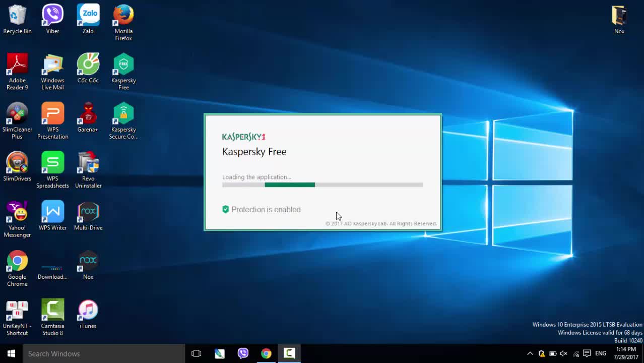 Hướng dẫn cài đặt và sử dụng Kaspersky Free