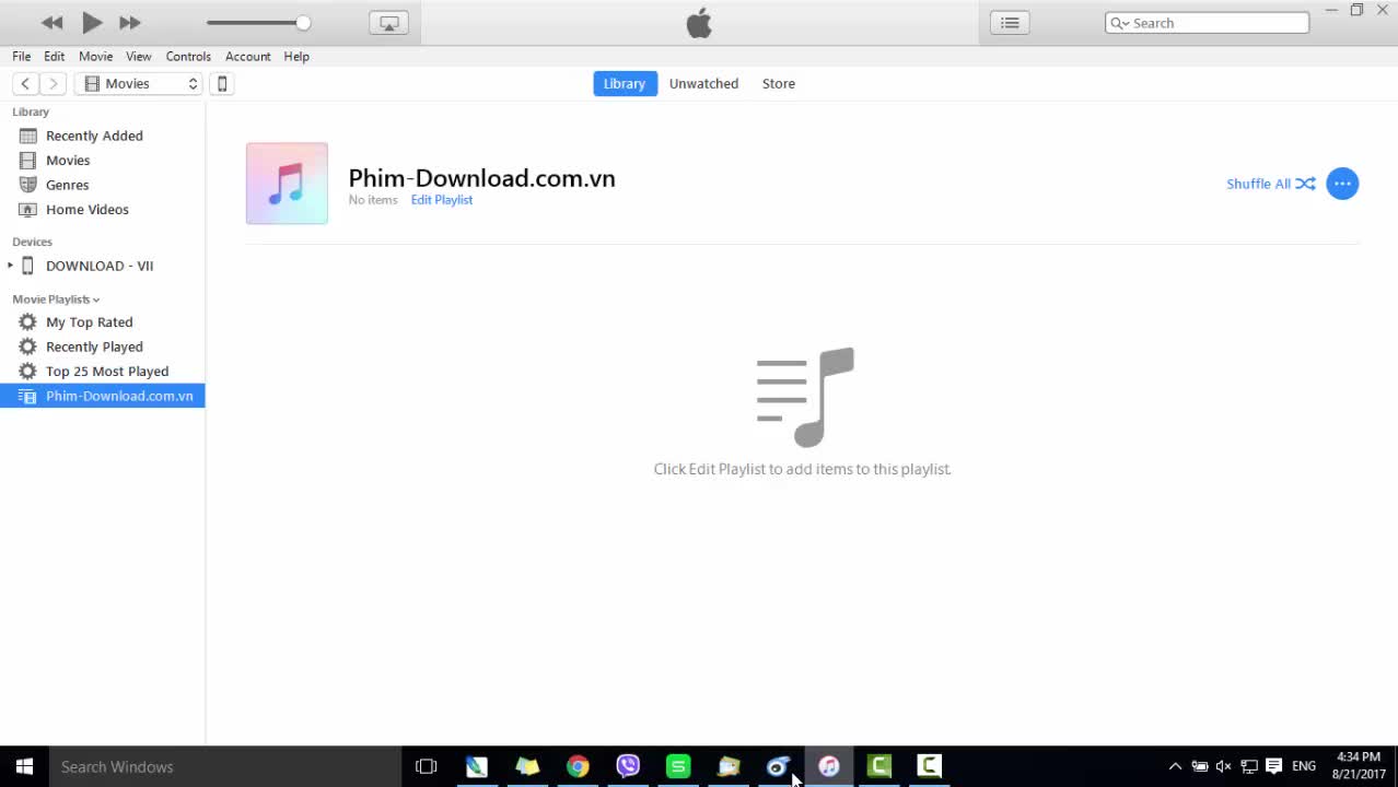 Hướng dẫn copy video từ máy tính vào iPhone, iPad
