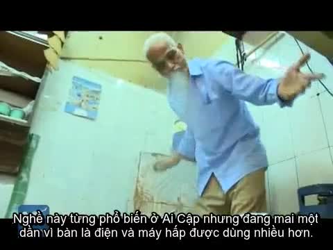 Nghề truyền thống là quần áo bằng chân của người Ai Cập