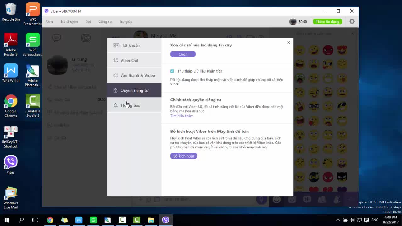 Video hướng dẫn cách thay đổi hình nền Viber trên máy tính