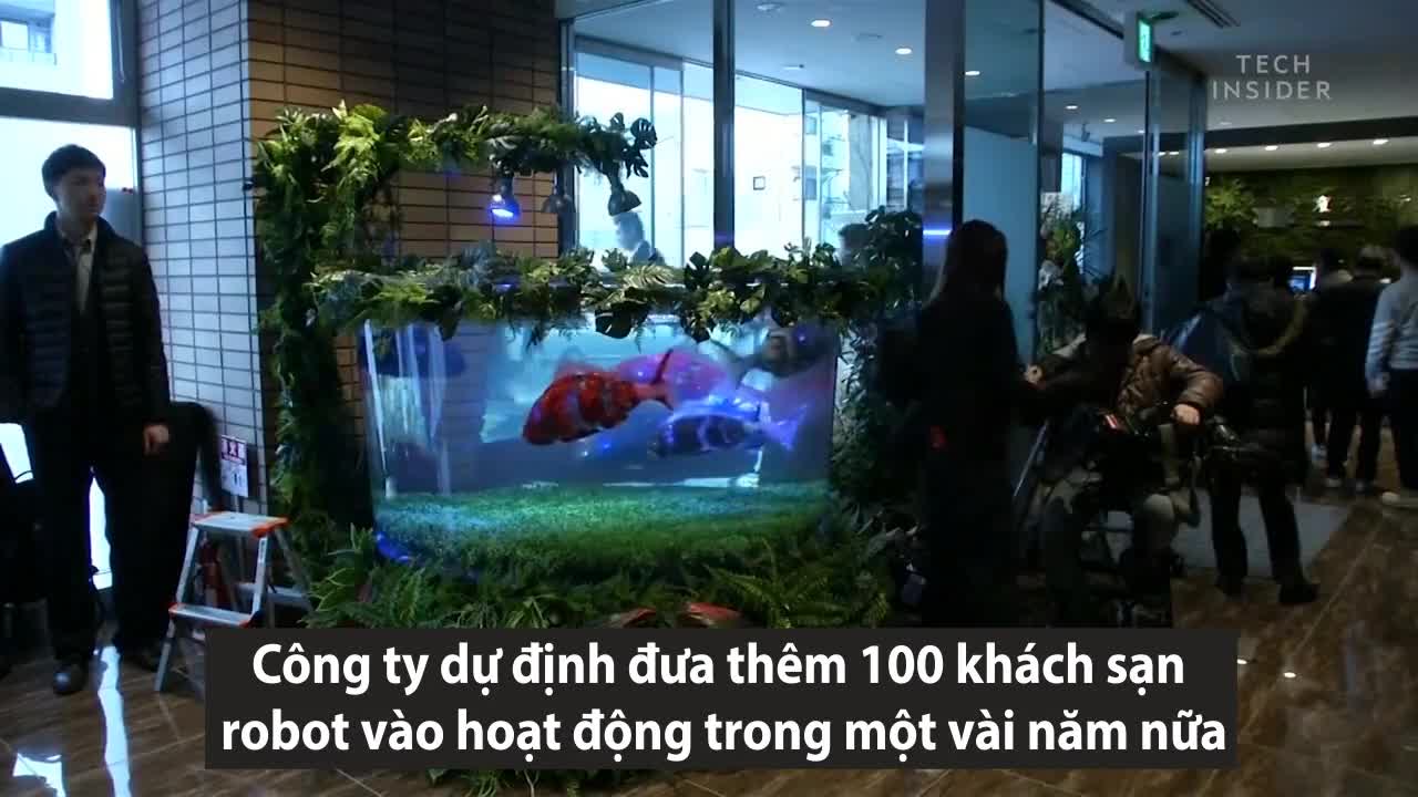 Khách sạn toàn robot phục vụ ở Nhật