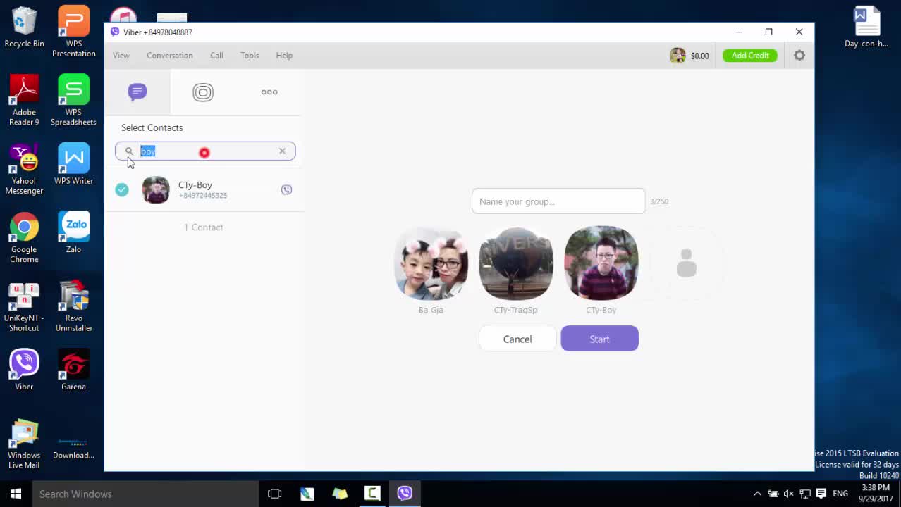 Cách tạo nhóm chat trên Viber máy tính